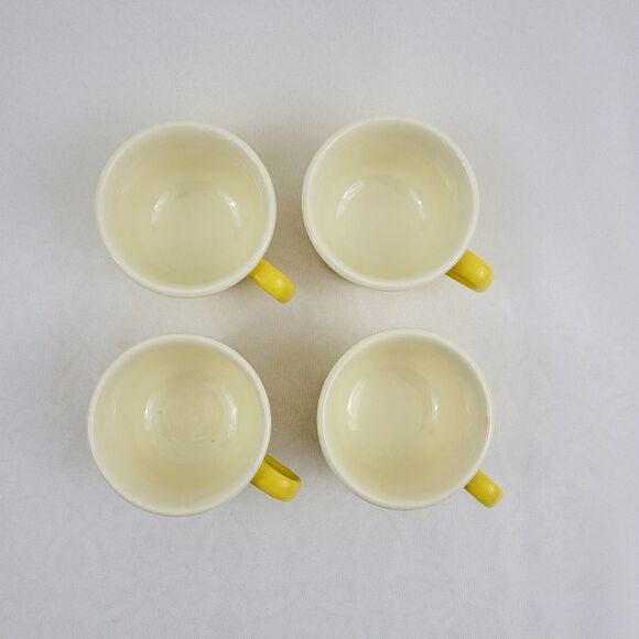VINTAGE ✨️ Yellow Mugs (4) - Picture 3 of 5